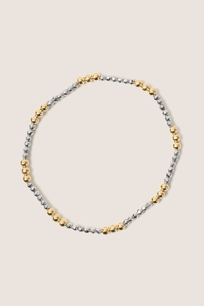 enewton: Joy Silver Faceted Hematite 2mm Bracelet