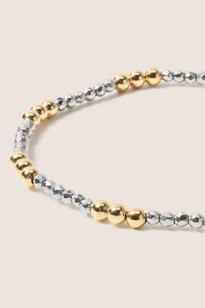 enewton: Joy Silver Faceted Hematite 2mm Bracelet