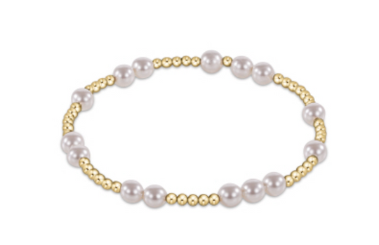 enewton: Hope Unwritten 6mm Bead Bracelet- Pearl - B Social Boutique