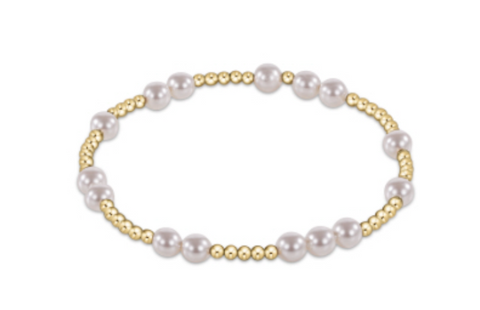 enewton: Hope Unwritten 5mm Bead Bracelet- Pearl
