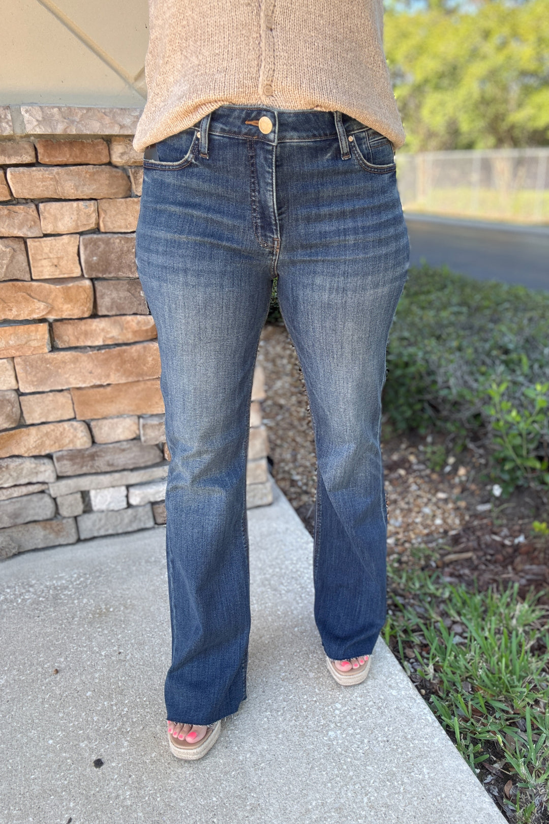 KUT: Stella High Rise Raw Hem: Decent