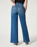 Spanx: Seamed Front Wide Leg Jeans - Vintage Indigo