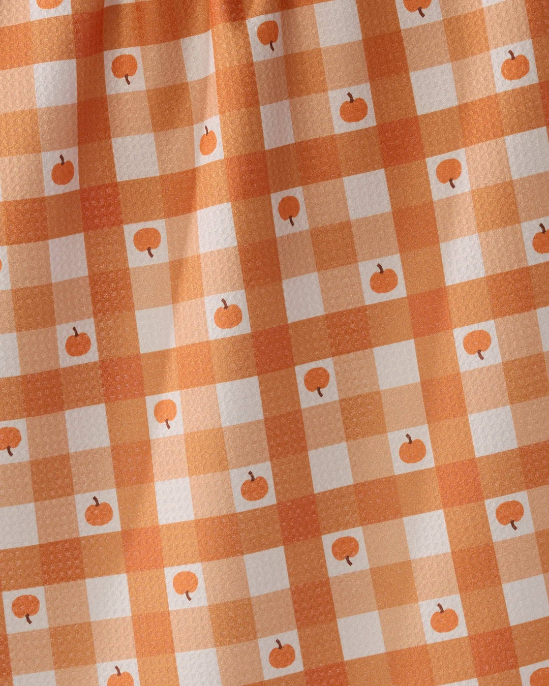 Pumpkin Check Tea Towel
