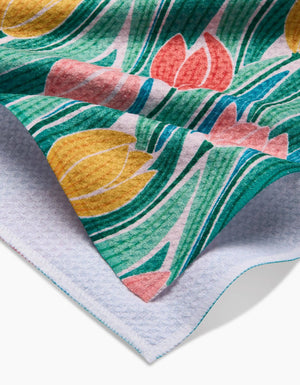 Tranquil Tulips Tea Towel