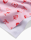 V Day Doodles Tea Towel