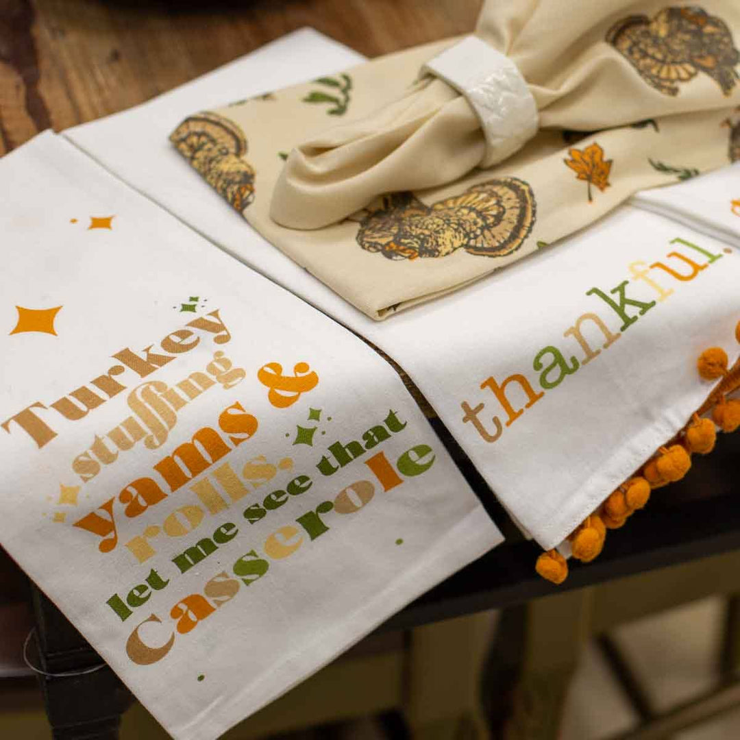 Let Me See That Casserole Hand Towel   White/Multi   20x28