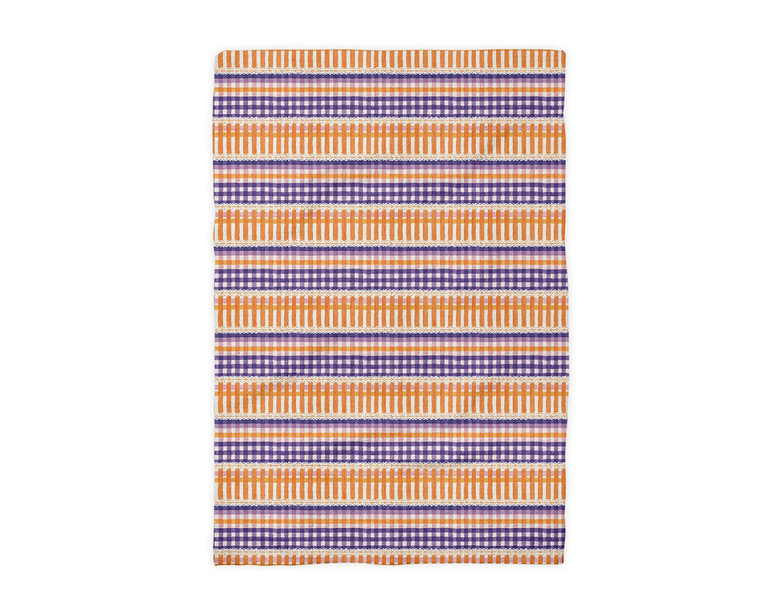 Pumpkin Halloween Fall Lace Kitchen Towel Waffle October