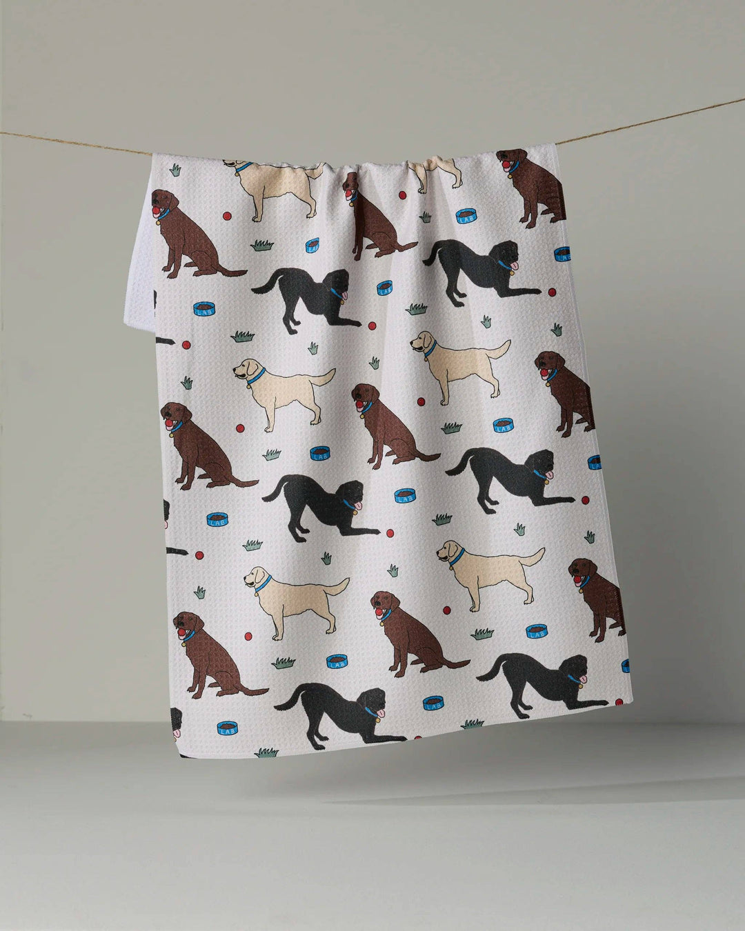 Lab Pals Tea Towel: Multi-lab