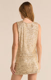 Z Supply: Sloane Sequin Tank- Champagne