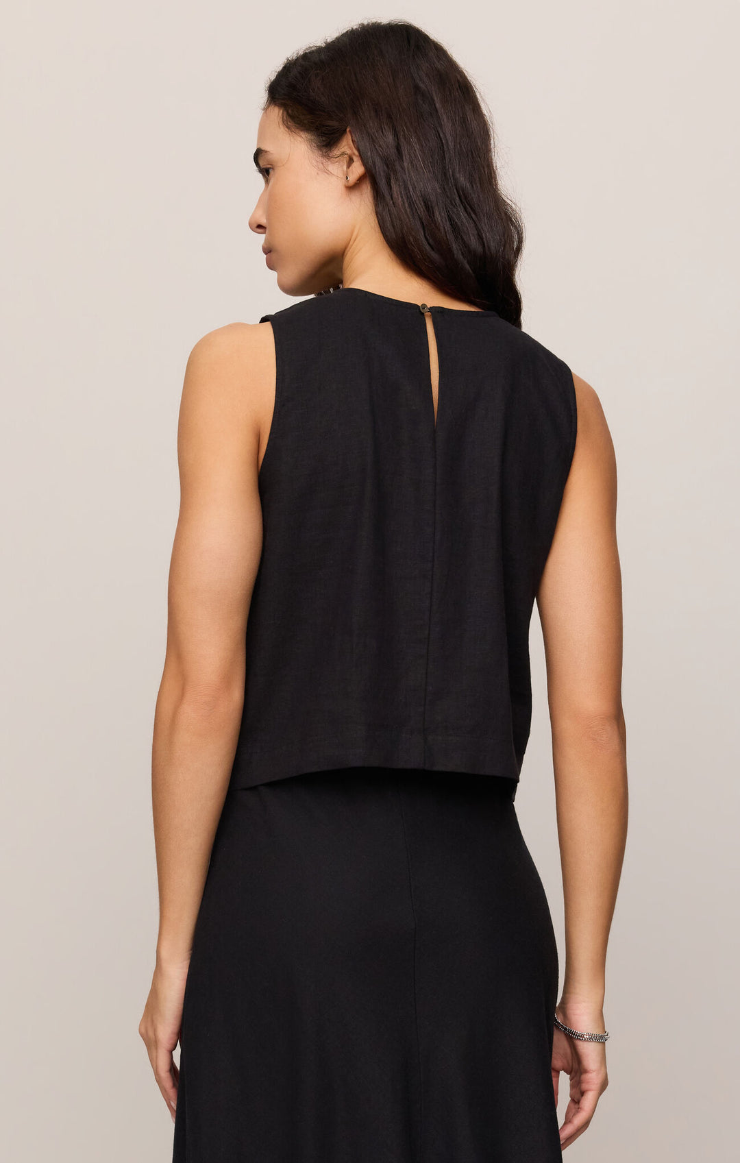 Z Supply: Sloane Linen Top - Black