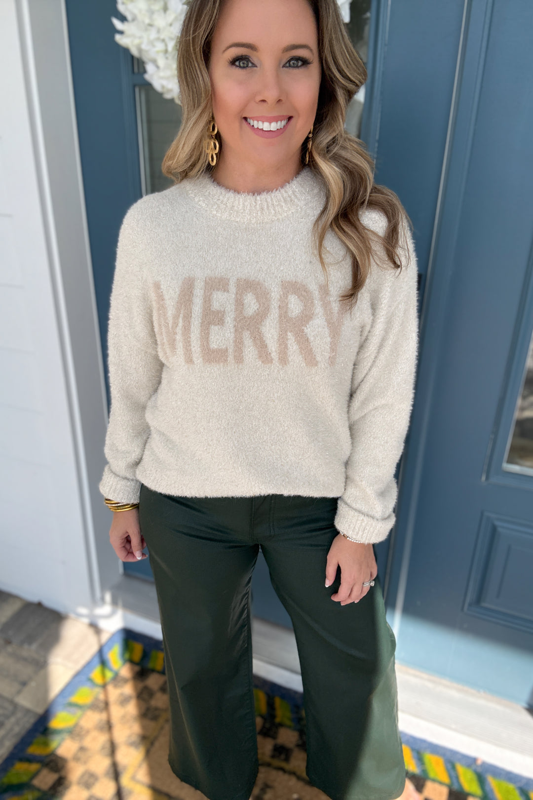 Z Supply: Merry Gold Sweater Warm White