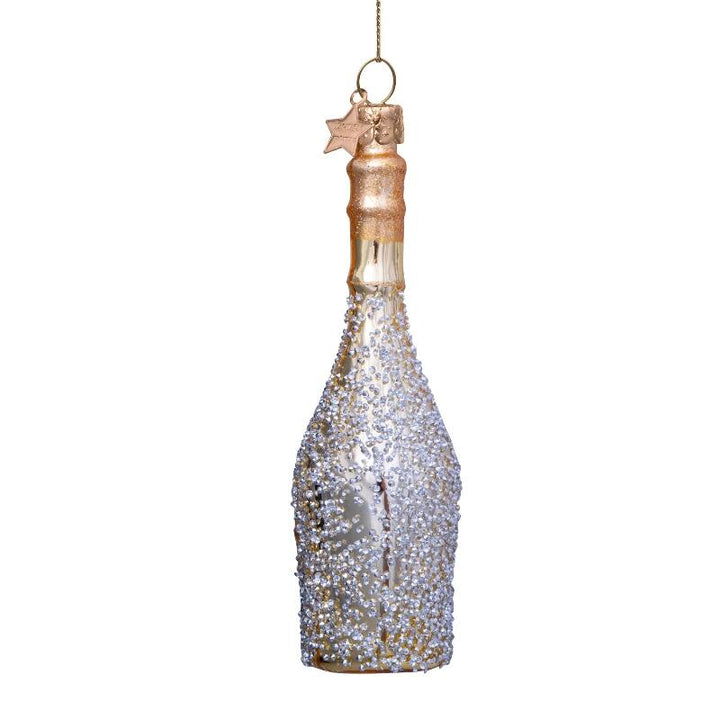 Vondels: Gold Champagne Bottle Ornament