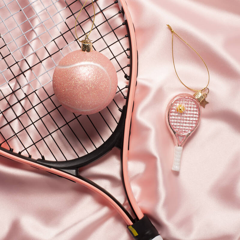 Vondels: Soft Pink Tennis Ornament