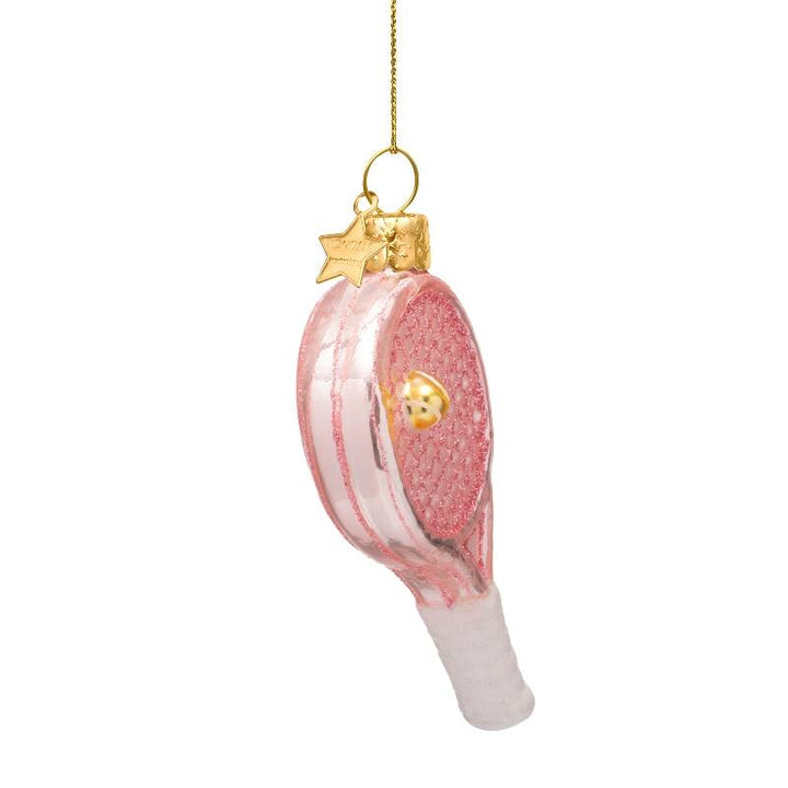 Vondels: Soft Pink Tennis Ornament
