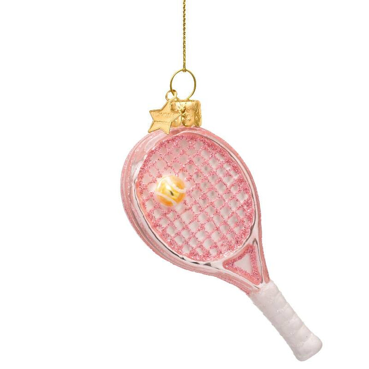 Vondels: Soft Pink Tennis Ornament