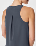 Spanx: On the Move Curved Hem Tank - Dark Storm