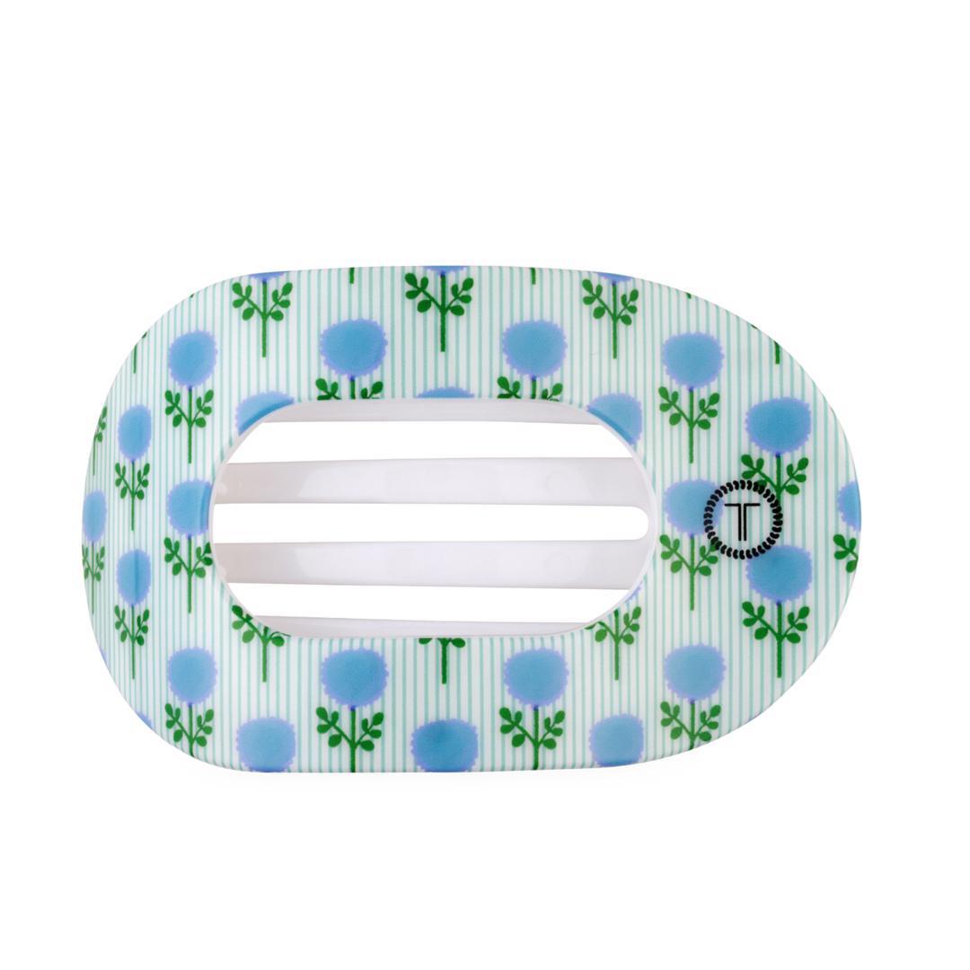 Blue Marigold | Large | Flat Round Hair Clip