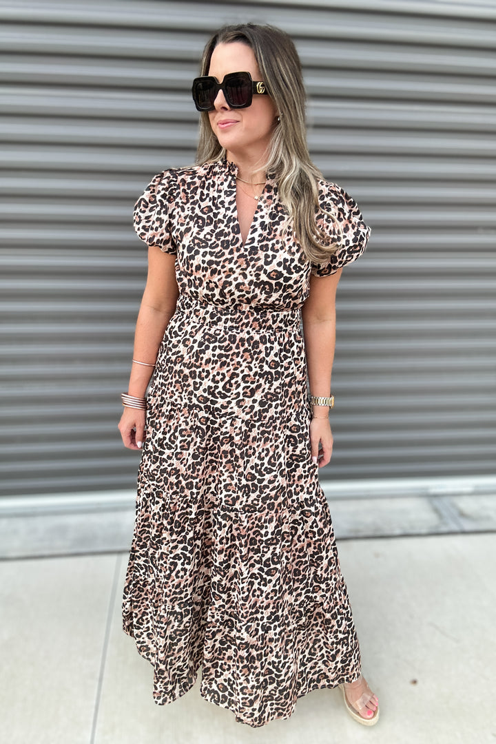 Tomorrow Is Calling Leopard Midi Dress