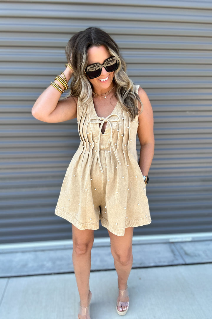 Golden Hour Pearl Romper