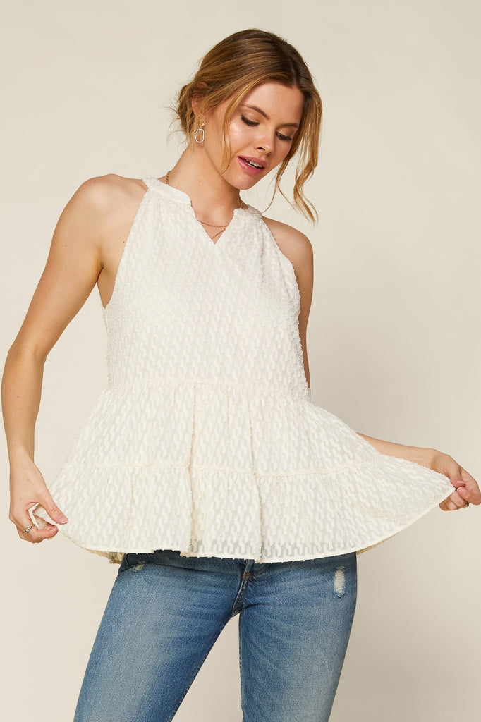 Off With It Tank - Ivory