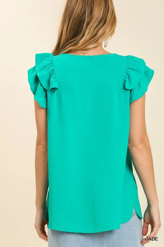 Right On Time Blouse - Jade