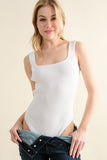 Basic Ribbed Bodysuit - Off White