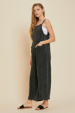 MINERAL WASHED GAUZE OVERALL WITH POCKETS