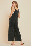 MINERAL WASHED GAUZE OVERALL WITH POCKETS