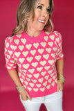 THML: Pink Heart Sweater