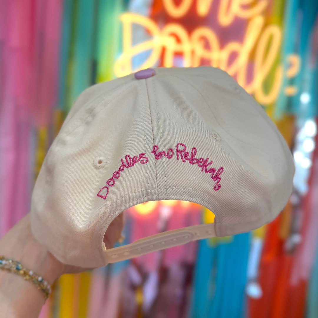Thankful Grateful Stressed Embroidered Hat With Decorative Bill