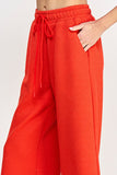 Travel On Textured Pant - Orange