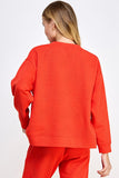 Travel On Long Sleeve Pullover - Orange