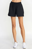Quilted Travel Shorts - Black