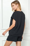 Quilted Travel Top: Black