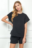 Quilted Travel Top: Black