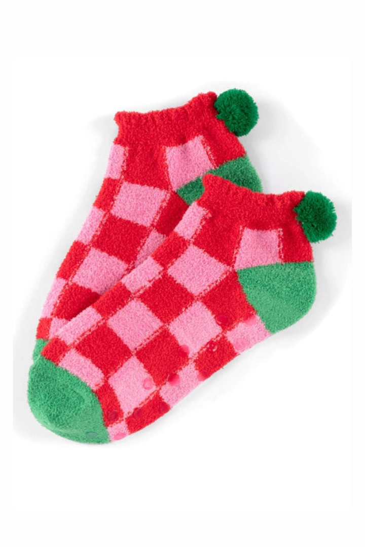 Cozy Pax Multi Checkered Socks - B Social Boutique