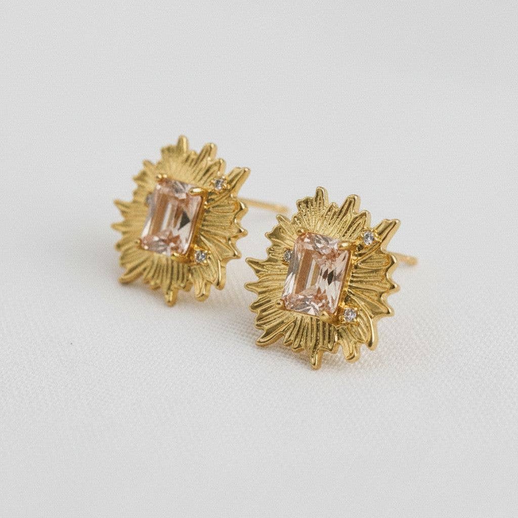 B Social Boutique Rhinestone Vintage Stud  