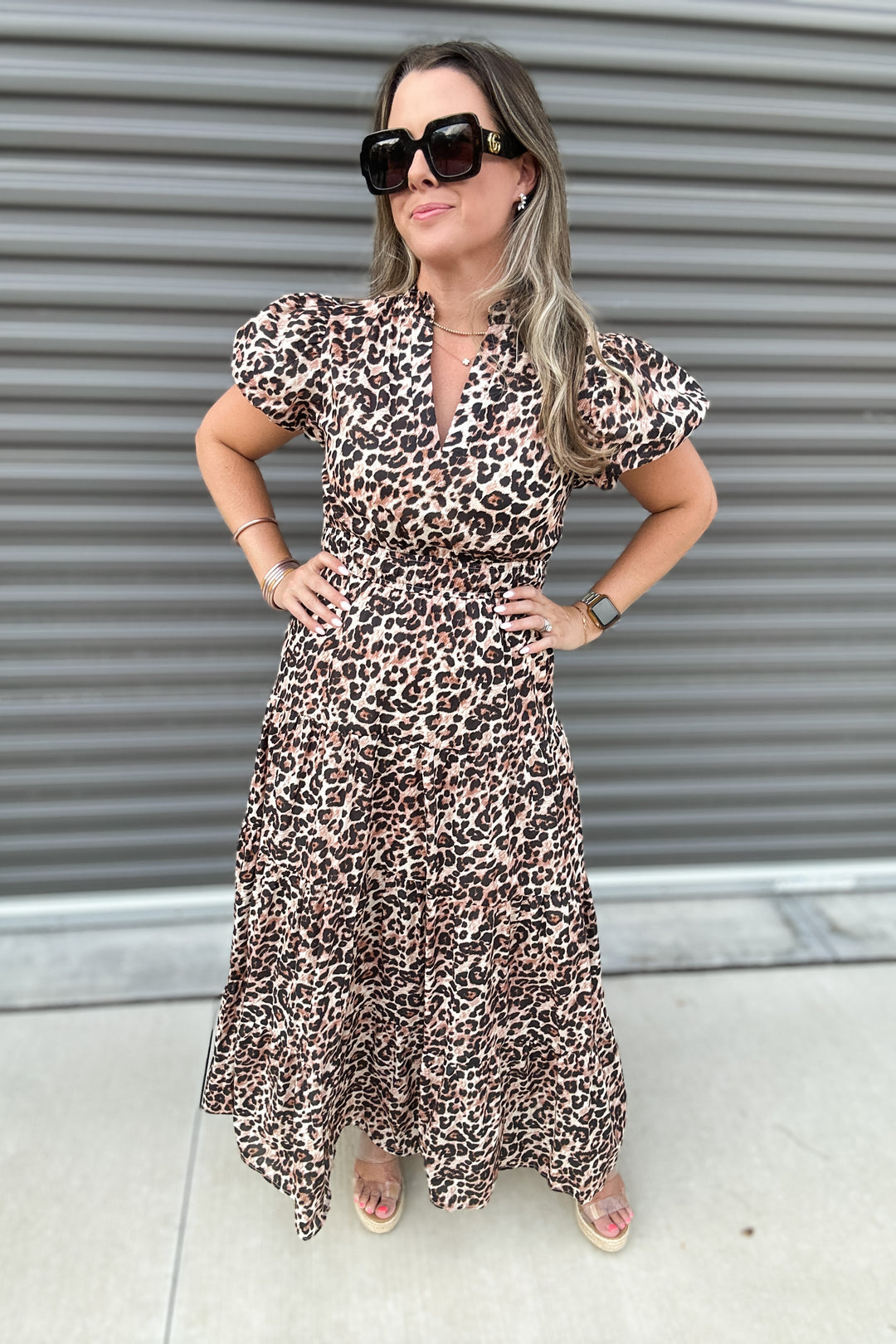 Tomorrow Is Calling Leopard Midi Dress