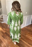 Where Are You Now Midi Dress - Green