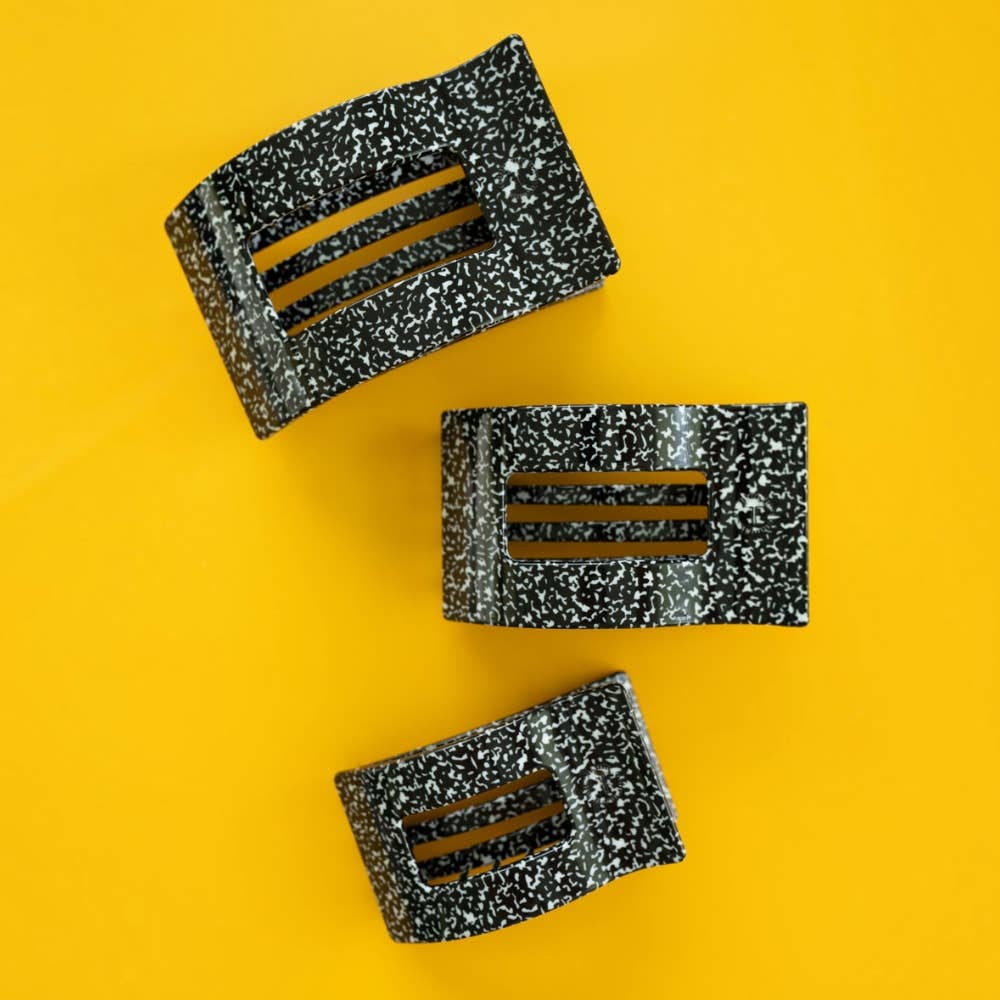 Study Session Large Flat Rectangle Hair Clip