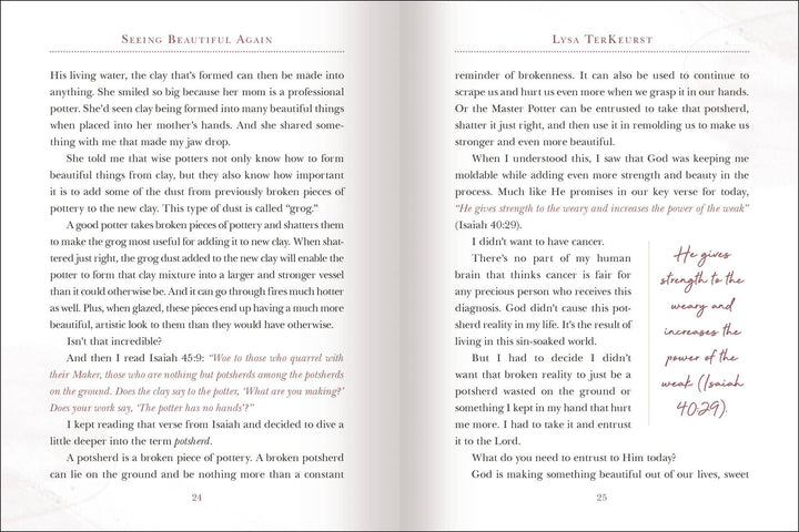 Seeing Beautiful Again Journal  - Lysa TerKeurst - B Social Boutique