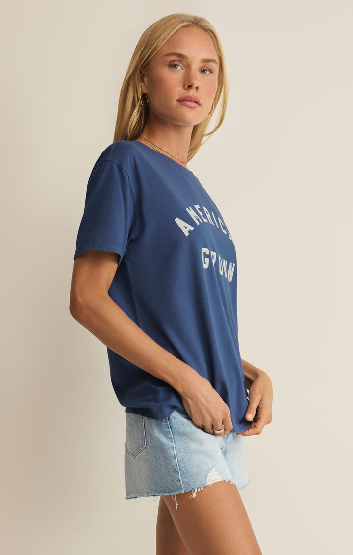 Z Supply: American Boyfriend Tee - True Navy