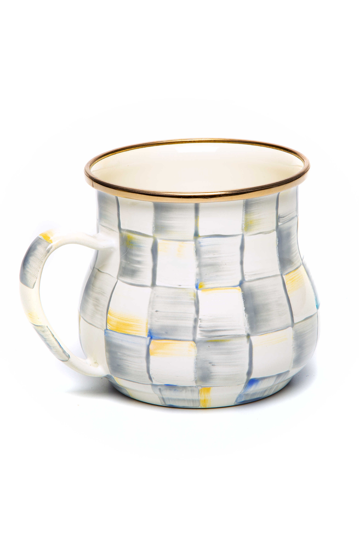MacKenzie Childs: Sterling Check Mug