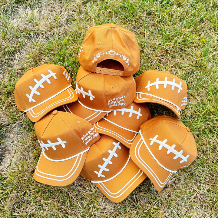 Football Laces Puff Hat