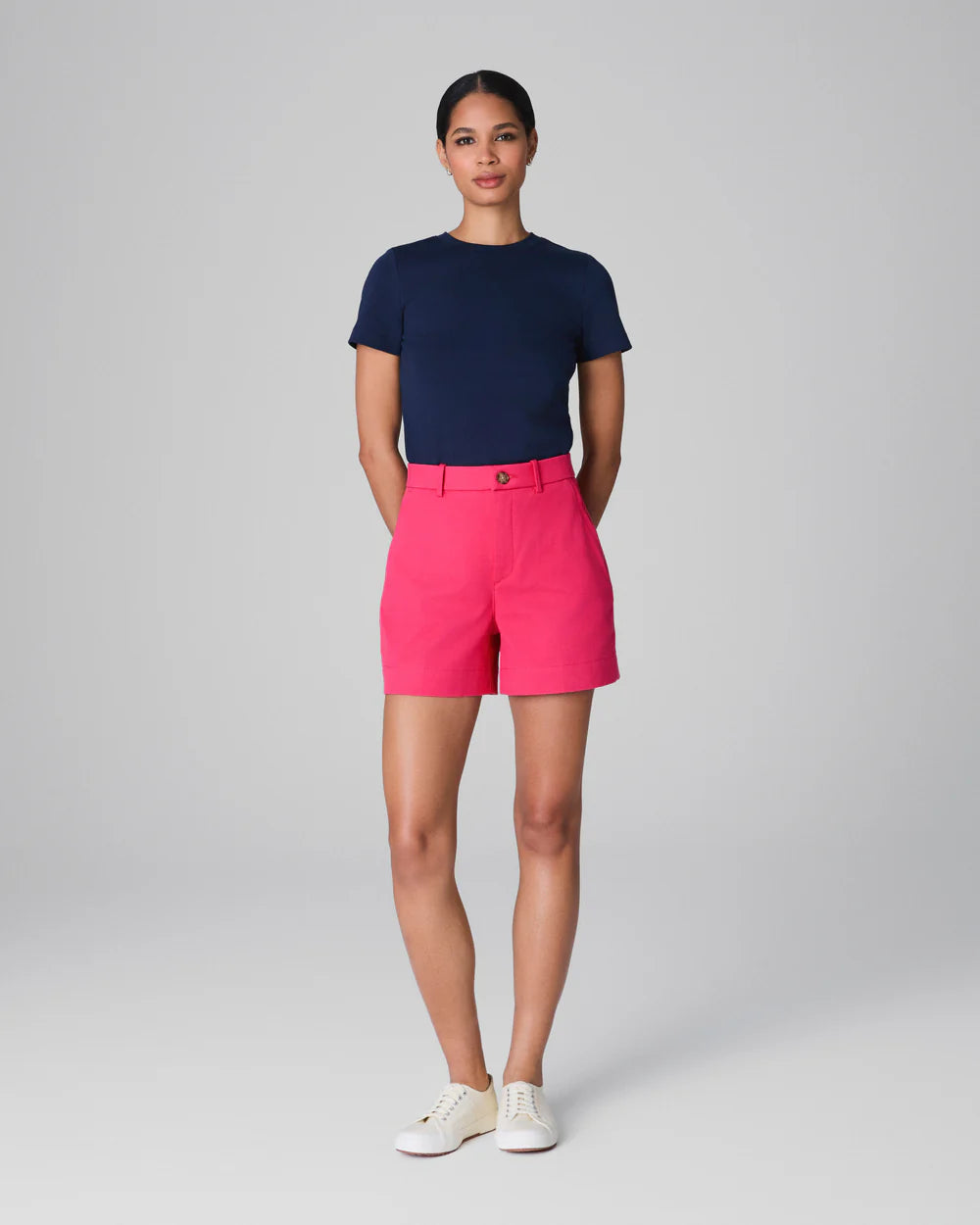 Spanx: SPANXsupersmooth™ Stretch Twill Short, 5" - TULIP