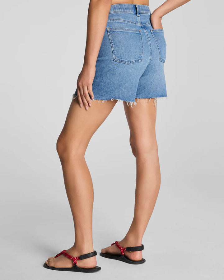 Spanx: Raw Hem Jean Short 5”