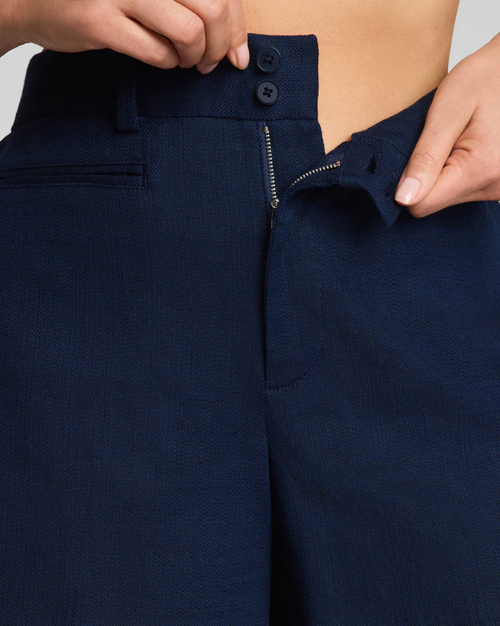 SPANX® EasyBreezy Cotton Linen Short, 5" - Navy