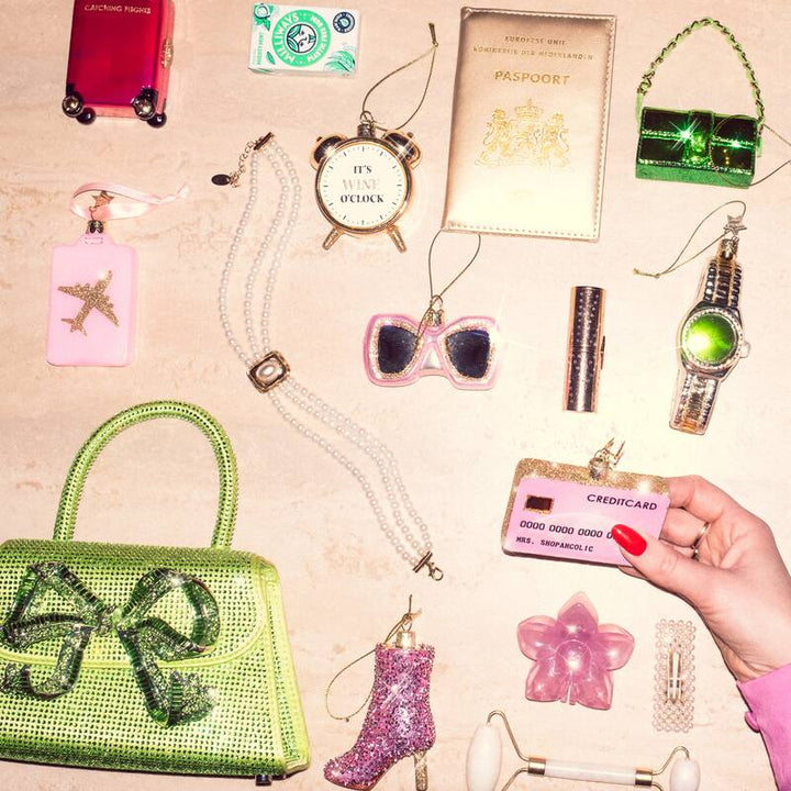 Vondels: Shiny Gold Wine Ornament Glass