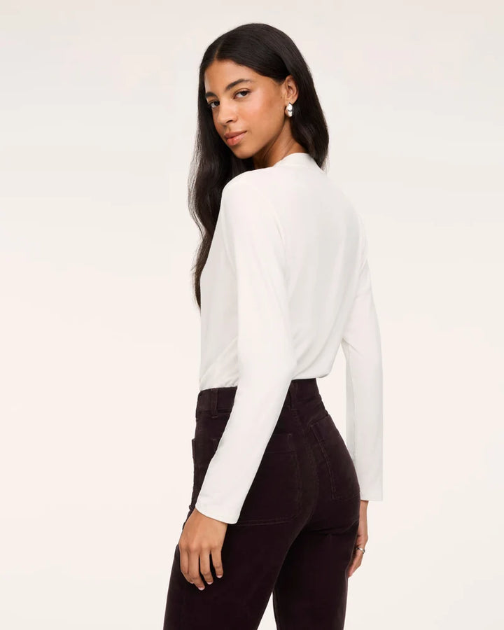 SPANX® CashKnit Long Sleeve Wrap Bodysuit - Ivory