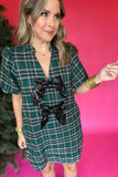 Holiday Traditions Plaid Bow Dress